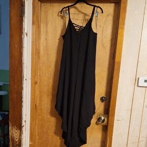 1. State Black Strappy Asymmetrical Jumpsuit
